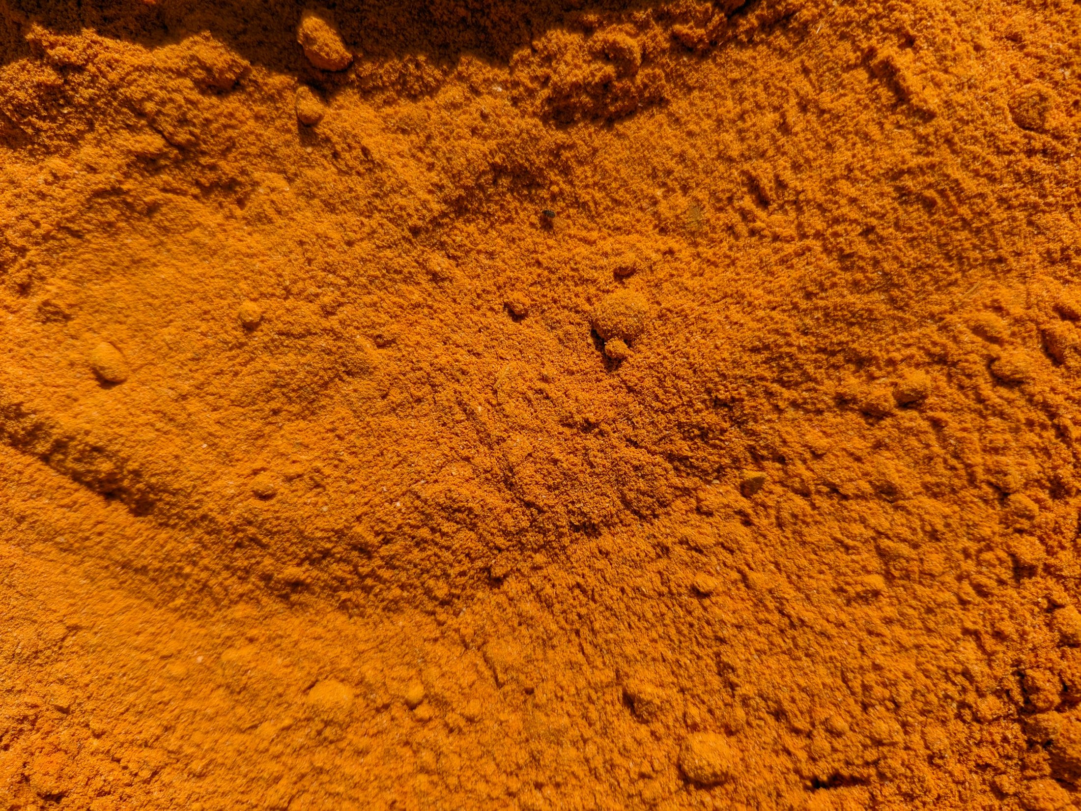 Ground turmeric photographed close up for an article about curcumin supplements